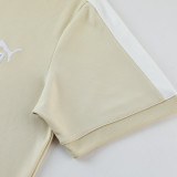 2023 PM Beige Short-sleeved Trouser Suit #PD01