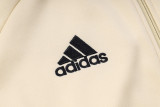 23-24 Man Utd Beige Hoodie Jacket Tracksuit #F445