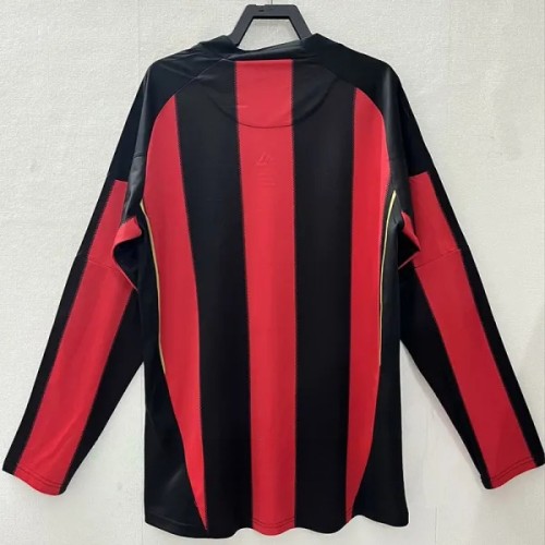 2010-2011 ACM Home Long sleeve Retro Soccer Jersey (长袖)