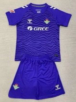24-25 Real Betis Purple GoalKeeper Kids Soccer Jersey