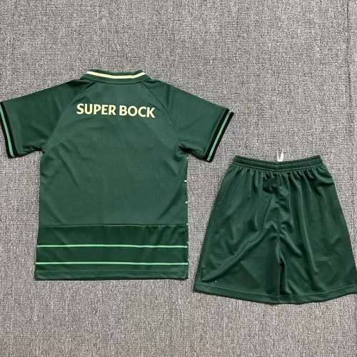 24-25 Sporting Lisbon Away Kids Soccer Jersey