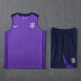 25-26 Corinthians Purple Tank top and shorts suit