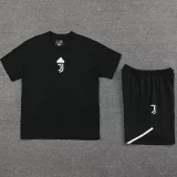 24-25 JUV Black Training Short Suit (100%Cotton)纯棉