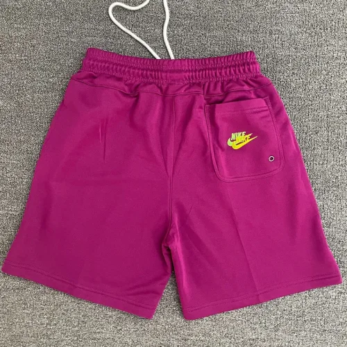CN02紫 NK Purple Embroidered Multicolor Logo Casual Short Pants