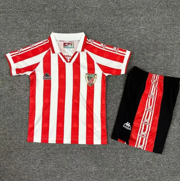1995-1997 Bilbao Home Kids Retro Soccer Jersey