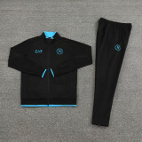 23-24 Napoli Black Jacket Tracksuit #01