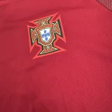 2016 Portugal Home Kids Retro Soccer Jersey