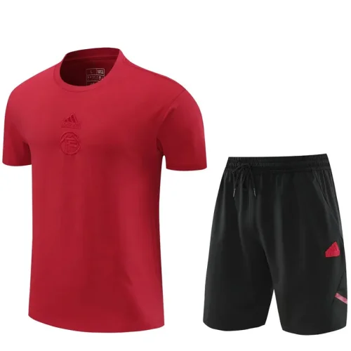24-25 Bayern Red Training Short Suit (100%Cotton)纯棉