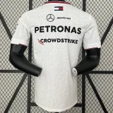 2024 F1 Formula One Mercedes White Racing Suit(圆领)