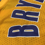 Lakers BRYANT # 8 Yellow MitchellNess Retro Jerseys