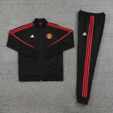 23-24 Man Utd Black Jacket Tracksuit #03