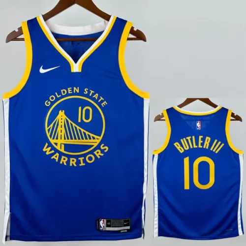 22-23 WARRIORS BUTLERIll #10 Blue Top Quality Hot Pressing NBA Jersey (V领)