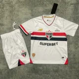 25-26 Sao Paulo Home Kids Soccer Jersey