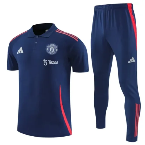25-26 Man Utd Royal blue Polo Tracksuit