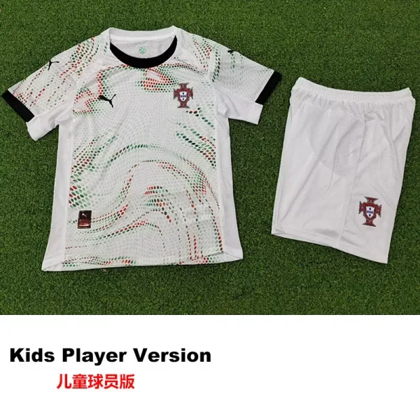 25-26 Portugal Away Kids Player Version Soccer jersey PM(球员童装)