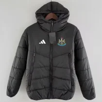 24-25 Newcastle Black Hooded Cotton Coat #棉衣