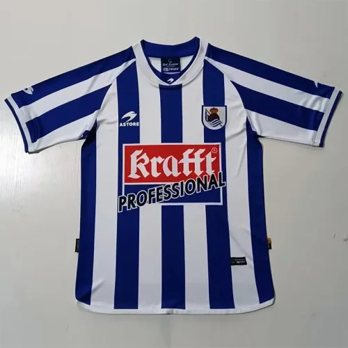 2002-2003 Real Sociedad Home Retro Soccer Jersey