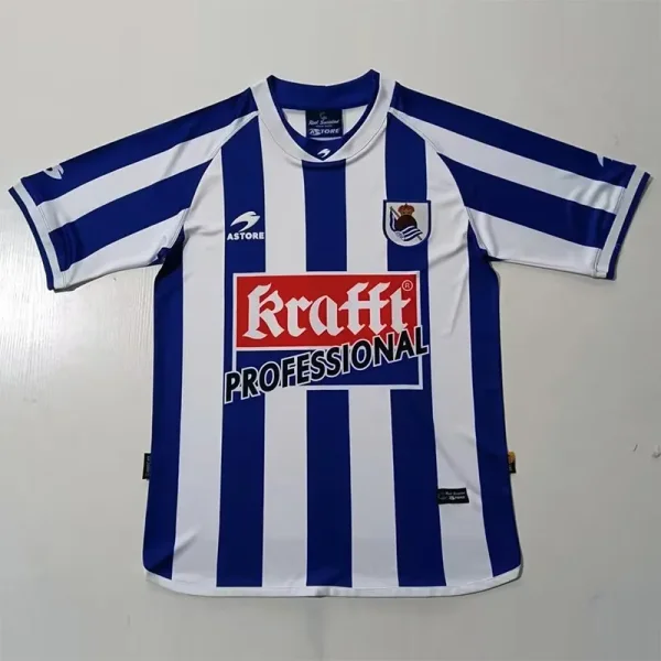 2002-2003 Real Sociedad Home Retro Soccer Jersey
