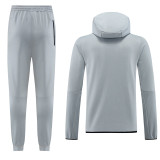 23-24 NK Grey Hoodie Jacket Tracksuit #NM05