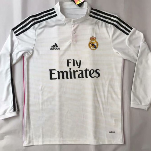 2014-2015 RMA Home Long Sleeve Retro Soccer Jersey (长袖)
