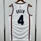 24-25 ROCKETS GREEN #4 White City Edition Top Quality Hot Pressing NBA Jersey
