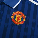 25-26 Man Utd Blue Polo Short Sleeve