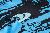 2023 Al-Nassr Blue Black Kids Half Pull Tracksuit (童装) (半拉链)