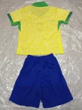 2024 Brazil Home Kids Soccer Jersey
