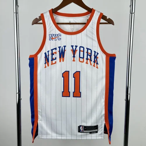 24-25 KNICKS BRUNSON #11 White City Edition Top Quality Hot Pressing NBA Jersey