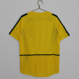 2002 Brazil Retro Home  Soccer Jersey