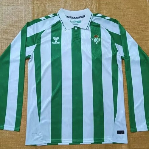 24-25 Real Betis Home Long Sleeve Soccer Jersey (长袖)