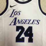 22-23 LAKERS BRYANT #24 White City Edition Top Quality Hot Pressing NBA Jersey