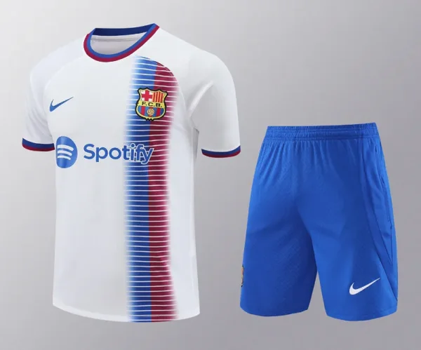 24-25 BAR White Training Short Suit