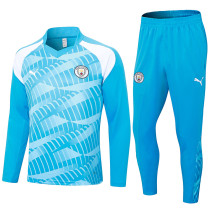 23-24 Man City Blue Half Pull Tracksuit (半拉链) 23-24 Man City Blue Half Pull Tracksuit (半拉链)