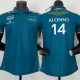 2023 F1 Aston Martin #14 Polo Green Racing Suit(有领14号车)