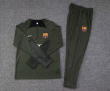 23-24 BAR Dark Green Half Pull Tracksuit (半拉链)