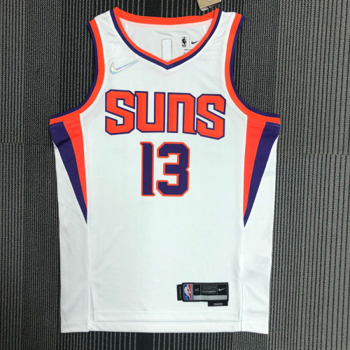 21-22 Suns NASH #13 White 75th Anniversary Top Quality Hot Pressing NBA Jersey