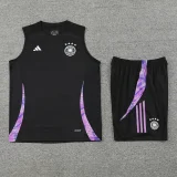 24-25 Germany Black Tank top and shorts suit