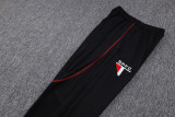 23-24 Sao Paulo Black Half Pull Tracksuit (半拉链) #B654