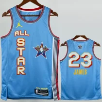 25-26 ALL-STAR JAMES #23 Light blue Top Quality Hot Pressing NBA Jersey 25-26 ALL-STAR JAMES #23 Light blue Top Quality Hot Pressing NBA Jersey