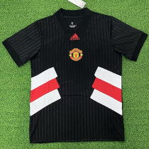 2023 Man Utd Black Casual Training shirts