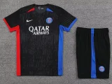 23-24 PSG Black Training Short Suit