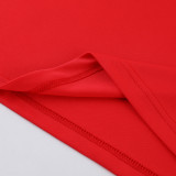 2023 NK ND02 Red Short-sleeved Trouser Suit