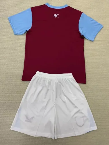 24-25 Burnley Home Kids Soccer jersey