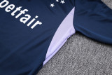 23-24 Cruzeiro Royal Blue Half Pull Tracksuit #B653(半拉链)