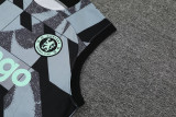 23-24 CHE Cyan Black Tank top and shorts suit