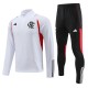 23-24 Flamengo White Half Pull Tracksuit (半拉链)