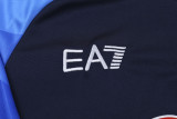 2022 Napoli Dark blue Kids Half Pull Tracksuit (童装) (半拉链)