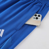 2023 AD03 Blue Short-sleeved Trouser Suit