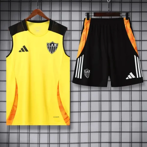 25-26 Atetico Mineiro Yellow Tank top and shorts suit